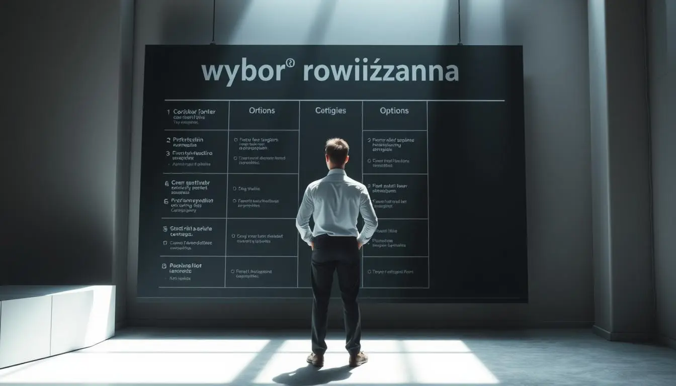 wybór rozwiązania wybór rozwiązania
